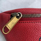 Leather clutch bag