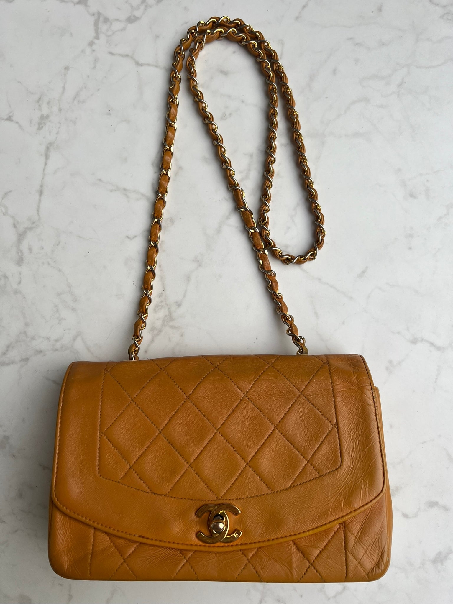 Chanel 1991 Vintage Black Classic Medium Diana Flap Bag 24k GHW Lambsk –  Boutique Patina