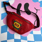Leather clutch bag