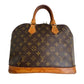 Alma leather handbag