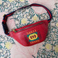 Leather clutch bag